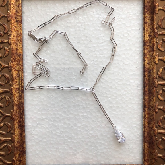 MELINDA MARIA TEARDROP LARIAT NECKLACE, NEW WITHOUT TAGS - Picture 10 of 10